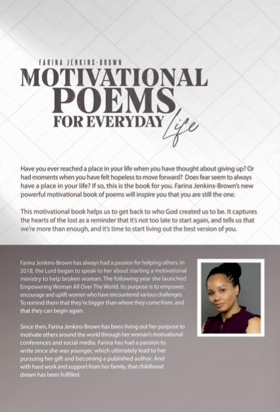 Back cover of book, description and Author biography. 
